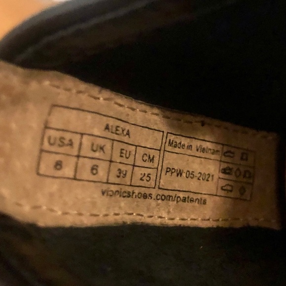 Vionic Alexa Black Leather Slip On Elastic Topline Ballet Flats - Picture 11 of 12